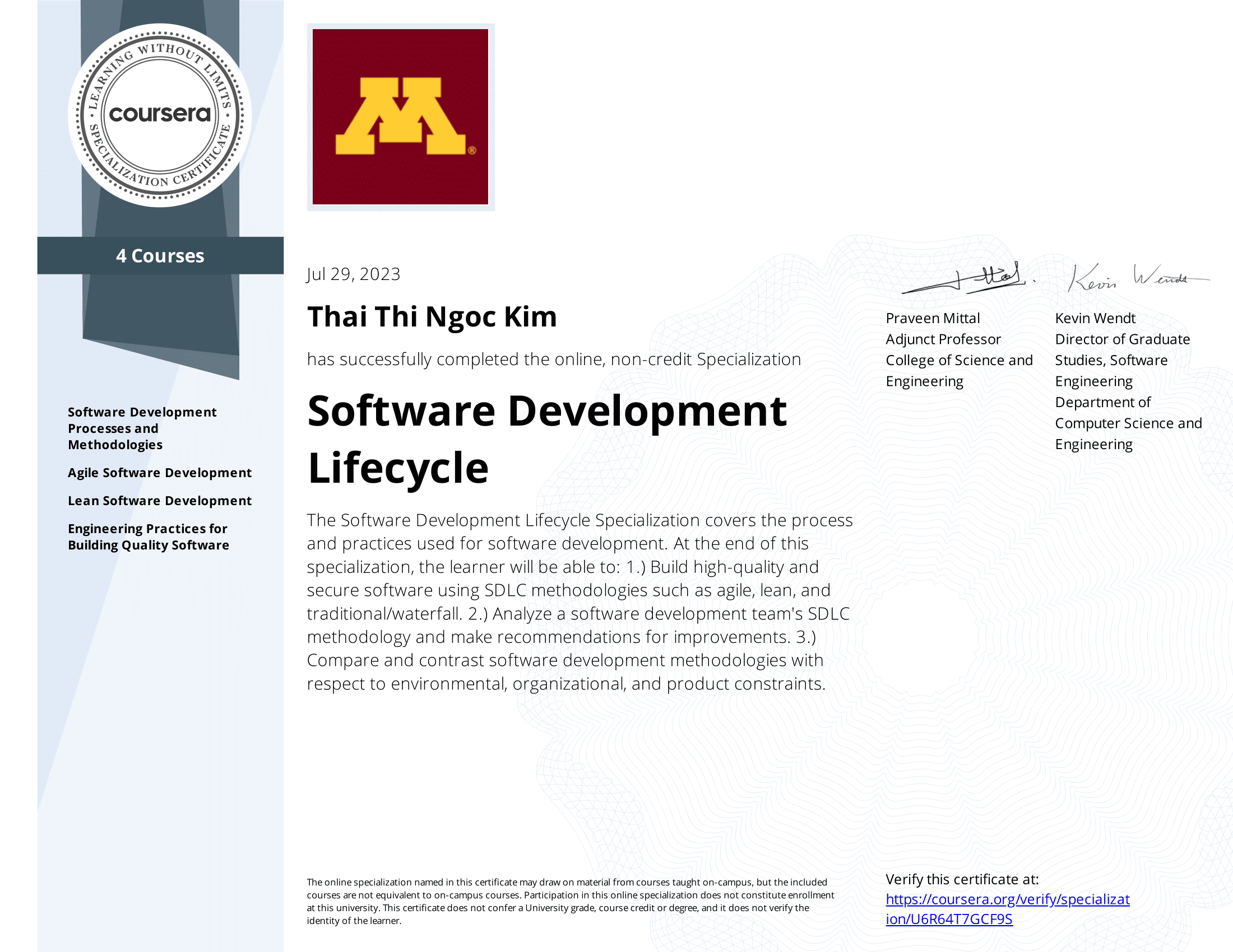 Software Development Lifecycle